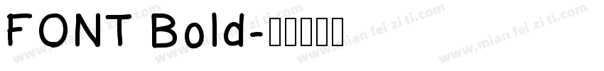 FONT Bold字体转换
